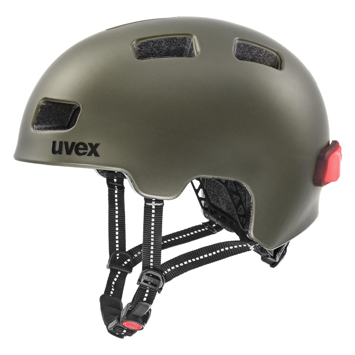 bicycle helmet uvex city 4 green smoke matt